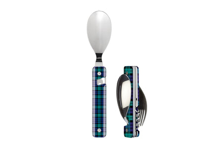 Akinod Multifunction Cutlery 13H25 Mirror Tartan Vert
