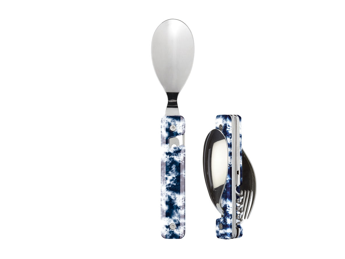 Akinod Multifunction Cutlery 13H25 Mirror Tie & Dye Bleu