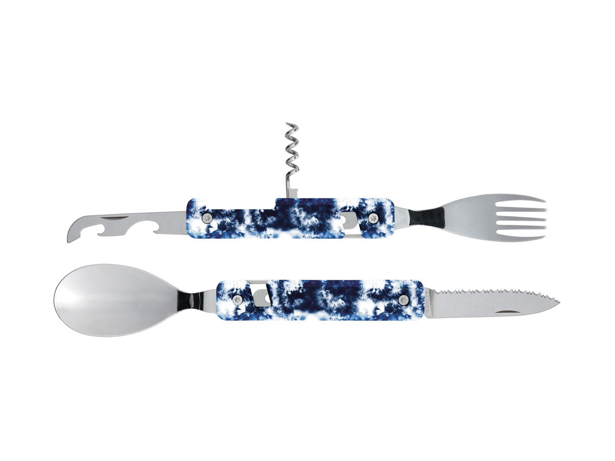 Akinod Multifunction Cutlery 13H25 Mirror Tie & Dye Bleu - foto 2