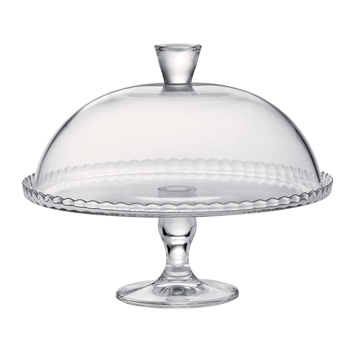 Pasabahce Patisserie Alzata per Torta in Vetro con Piatto e Campana Ø 32 cm H 28 cm