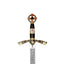Gladius Replica Spada Templari dorata