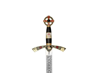 Gladius Replica Spada Templari dorata