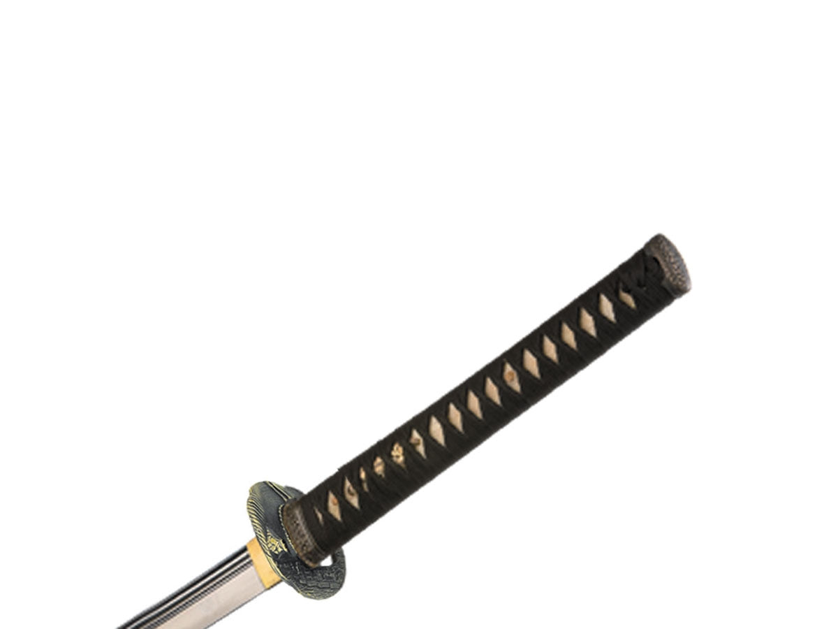 Gladius Replica Katana Per Pratica Taglio Crisantemi Nera