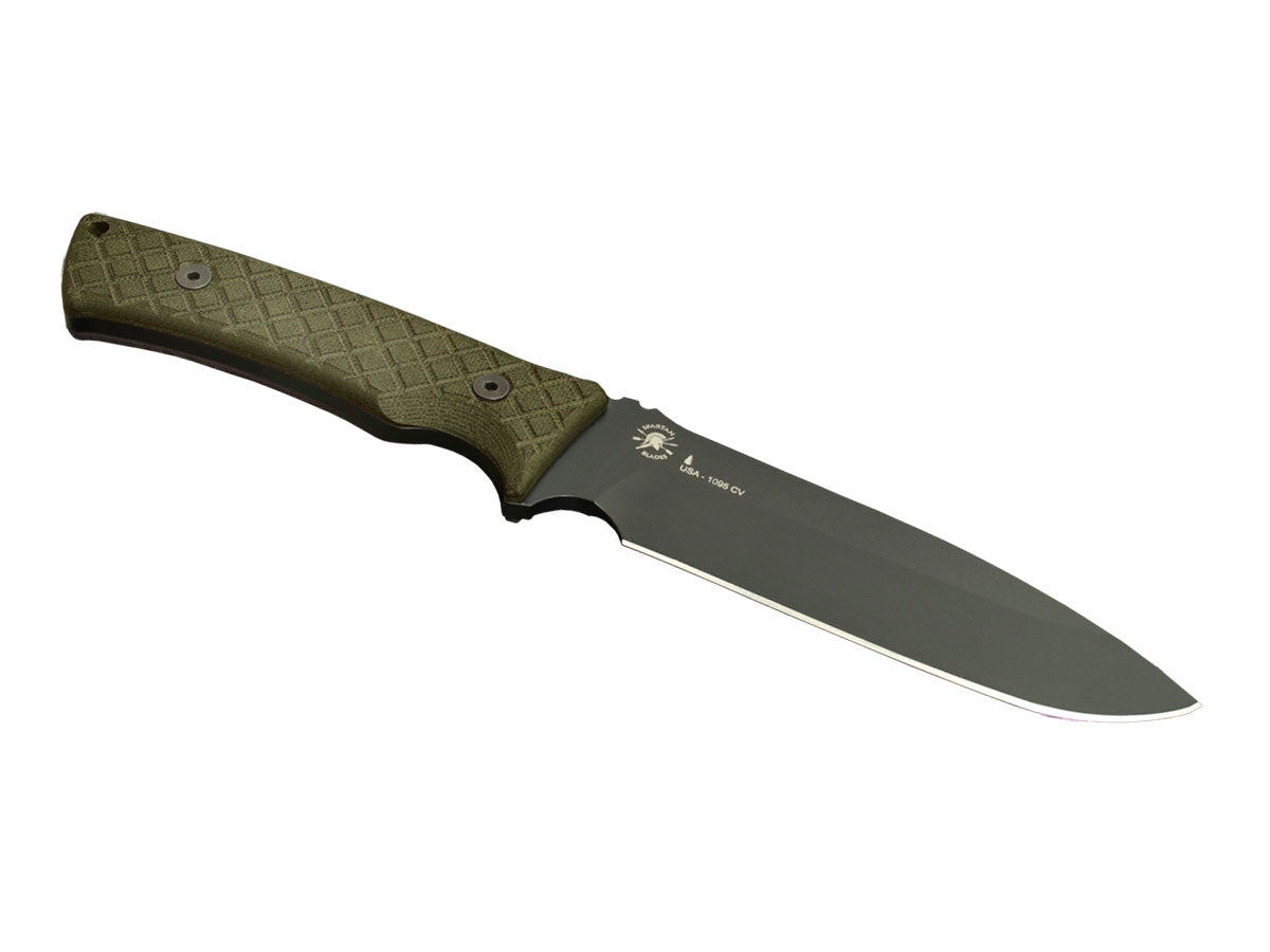 Spartan Blades Damysus SBSL003BKGR Black Blade Green Micarta