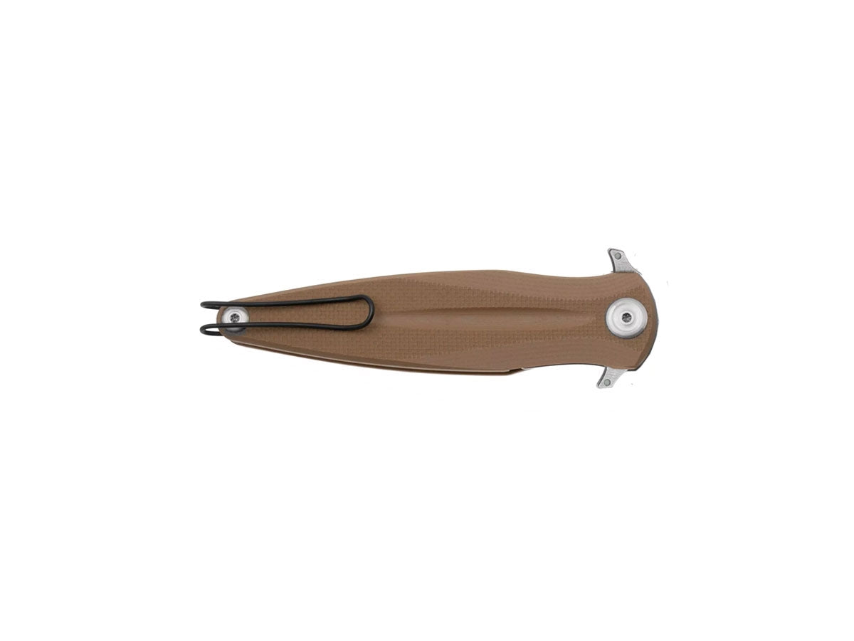 ANV Z400 BB Sleipner STW G10 coyote ANVZ400-012, dettaglio manico G10 coyote