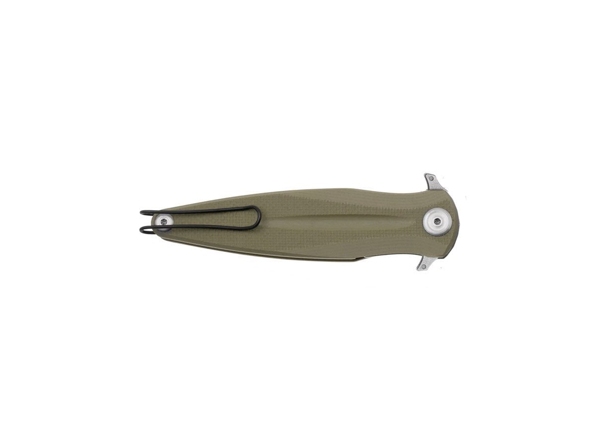 ANV Z400 BB Sleipner STW G10 verde oliva ANVZ400-013, dettaglio manico