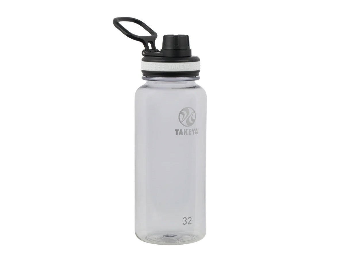 Bottiglia Takeya Tritan Spout 950 ml Clear, plastica BPA-free con beccuccio a tenuta e bocca larga