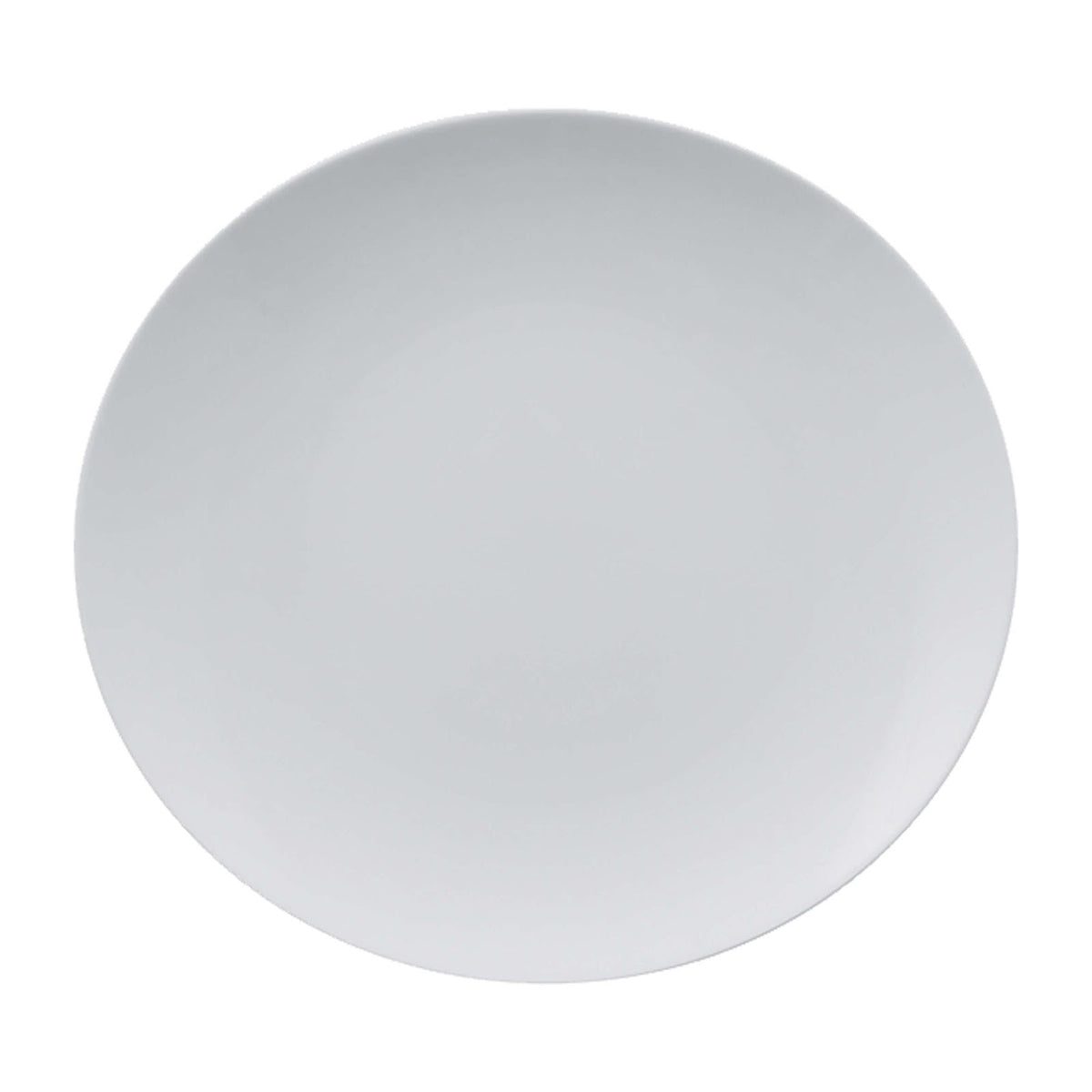 Gural Elips Ovale Piatto Piano in Porcellana Bianca 29 cm 6 Pezzi