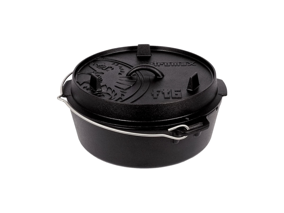 Petromax Dutch Oven FT6-T ghisa base piatta fornello di casa