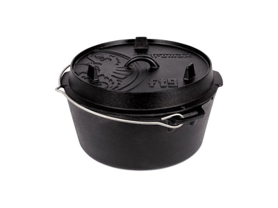Petromax Dutch Oven FT9-T ghisa base piatta fornello di casa
