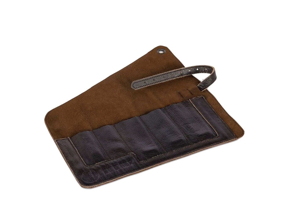 Petromax borsa portaposate pelle TA-CUTLERY1 arrotolabile posate campeggio