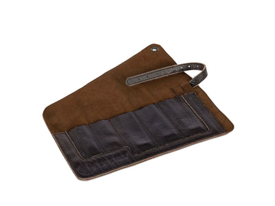 Petromax borsa portaposate pelle TA-CUTLERY1 arrotolabile posate campeggio