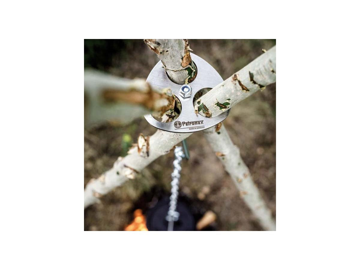 Petromax D-Ring treppiede catena variabile falò outdoor