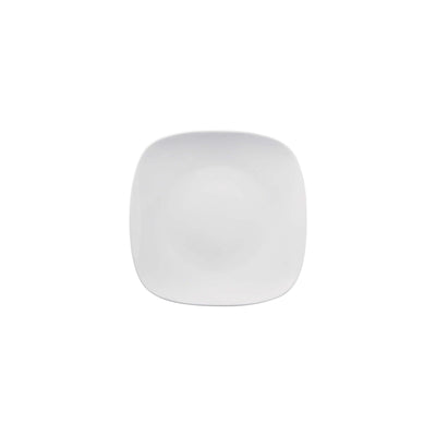 Gural Mimoza Piatto Pane Quadrato Porcellana Bianca cm 16x16 12 Pezzi