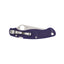 Spyderco Military 2 C36GPDBL2 dettaglio lama CPM S110V e manico G-10 blu scuro