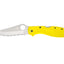 Spyderco Stretch 2 XL Salt C258SYL lama seghettata acciaio anticorrosione Salt, manico FRN giallo