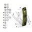 Swiza C07 Camouflage Scissors Olive Fern (KNI.0110.2050) - foto 2