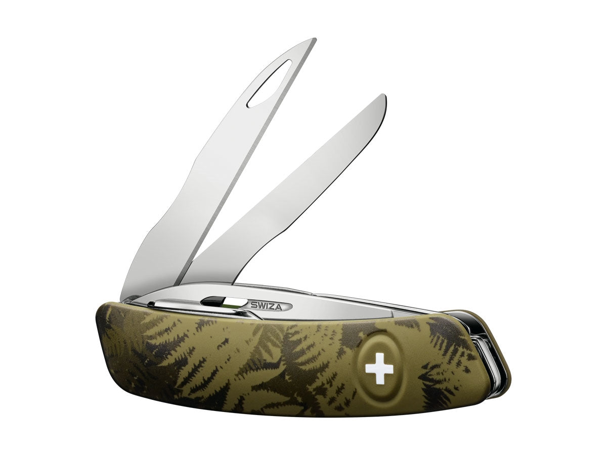 Swiza C07 Camouflage Scissors Olive Fern (KNI.0110.2050) - foto 4