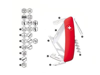 Swiza CH05T Cheese Red (KCT.0050.1000) - foto 2