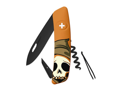 Swiza D01 Ab Halloween Skull Head Orange (KNI.0013.H002)