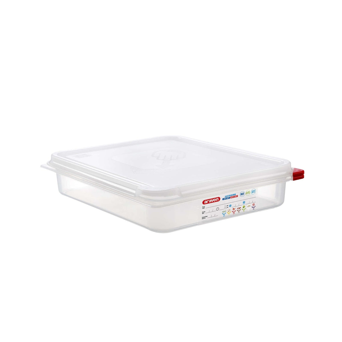 Bacinella Gastronorm GN 1/2 in Polipropilene H 6,5 cm 4 Litri