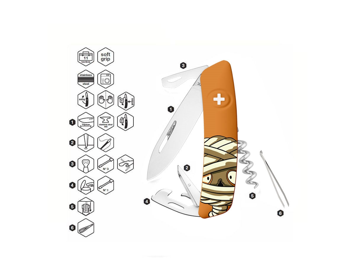 Swiza D03 Halloween Mummy Orange (KNI.0030.H006) - foto 2