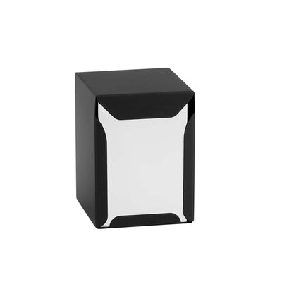 Portatovaglioli da Banco Nero Aperto su Due Lati 9,5x10,3 cm H 13
