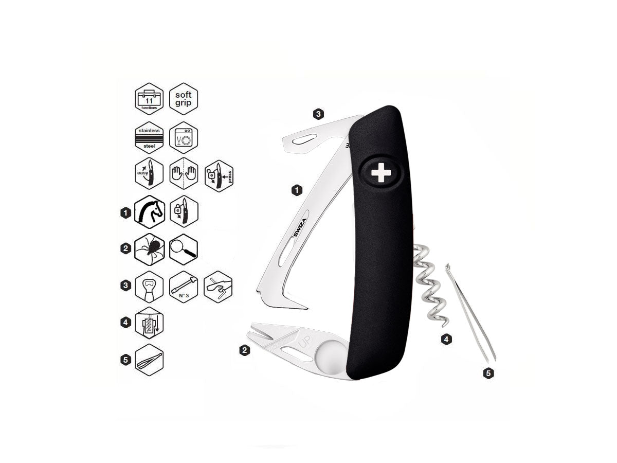 Swiza HO03 Horse & Tick Tool Black (KHO.0070.1010) - foto 2