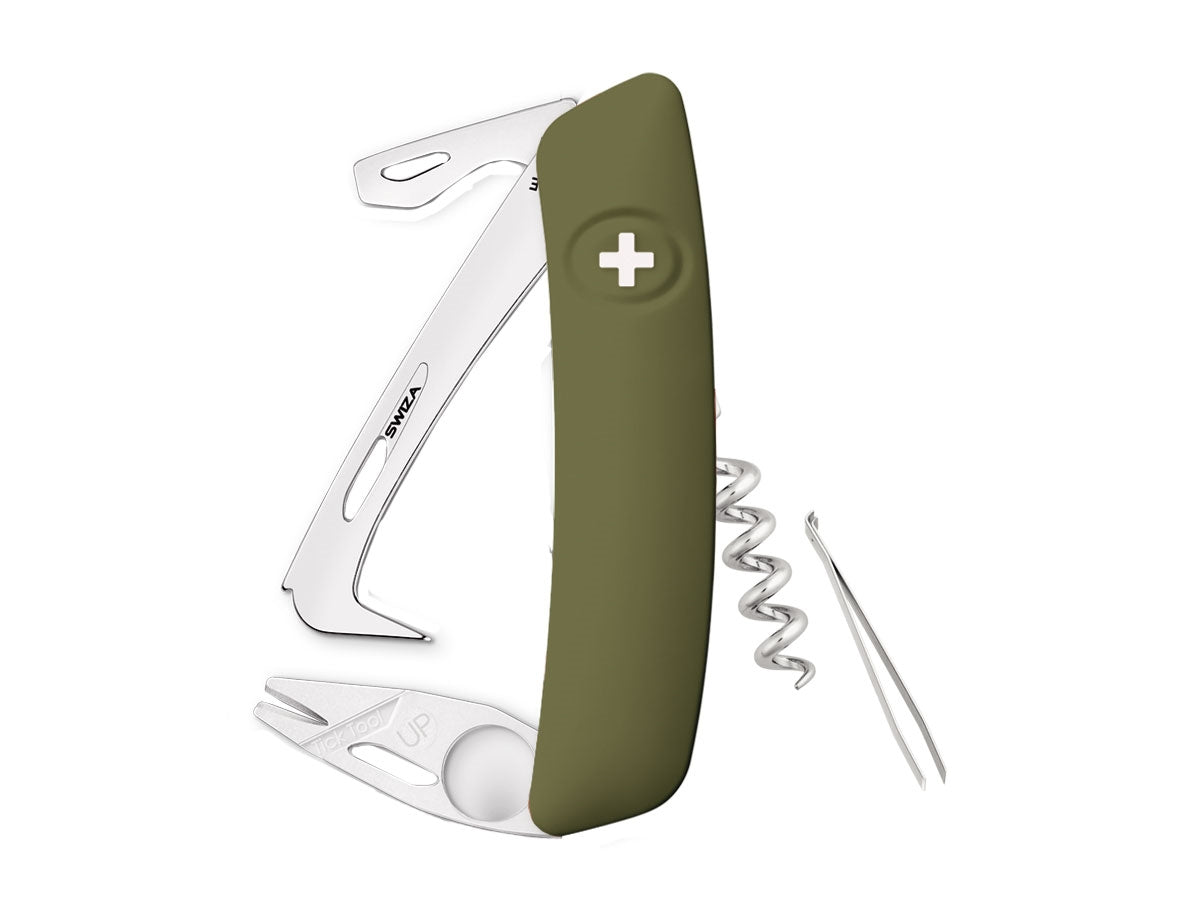 Swiza HO03 Horse & Tick Tool Olive (KHO.0070.1050)
