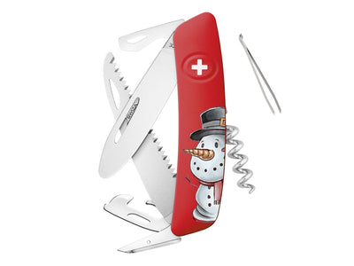 Swiza J06 Junior Christmas Snowman Red (KNB.0061.X002)