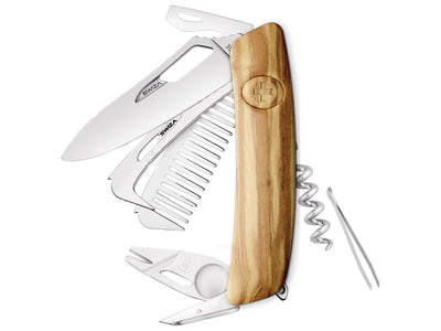 Swiza SH09R-HTT Horse & Tick Tool Wood Olive (KNI.0160.6310)