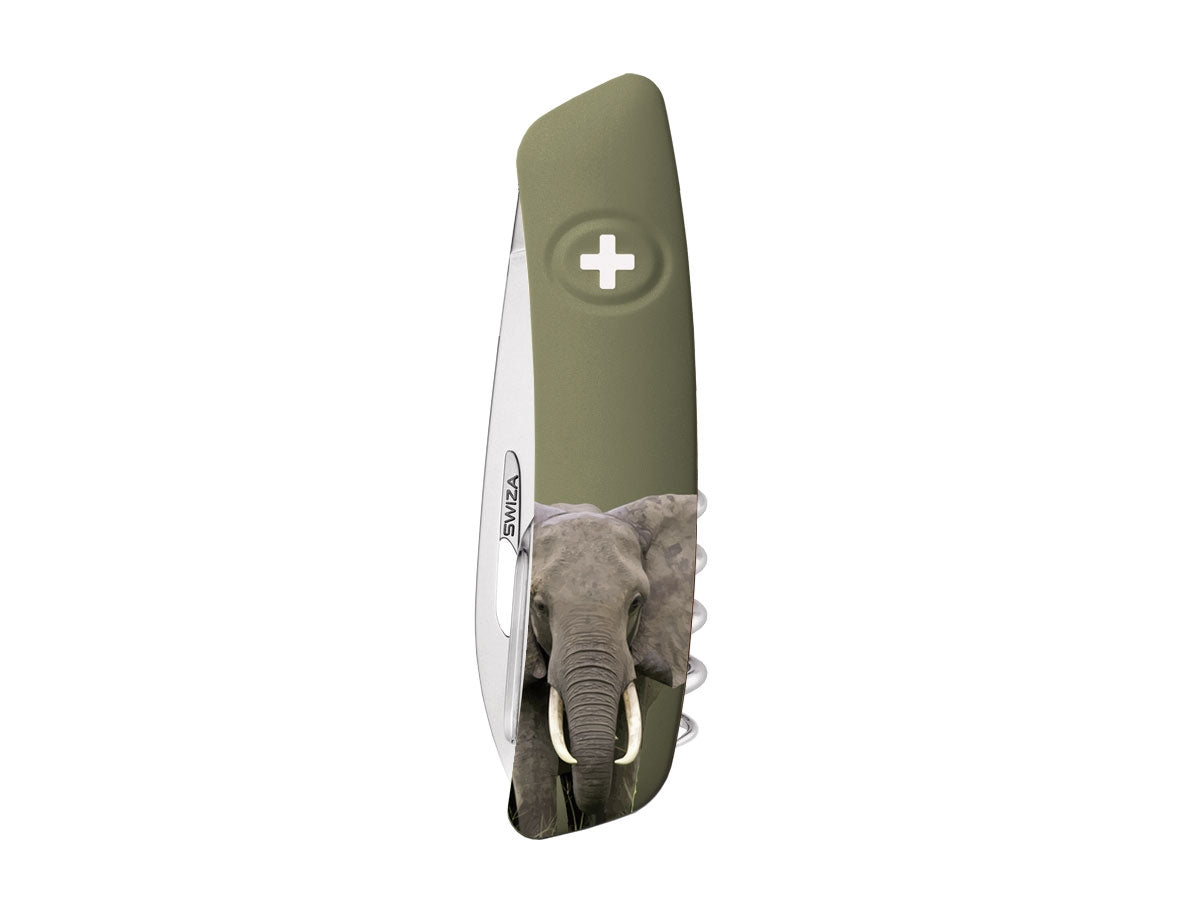 Swiza TT03 Tick Tool Wildlife Elephant Olive (KNI.0070.WO08) - foto 4