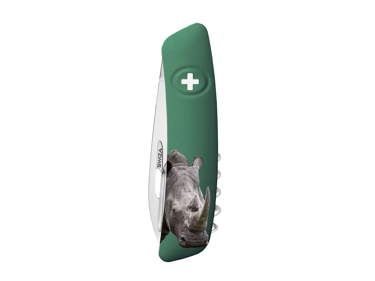 Swiza TT03 Tick Tool Wildlife Rhinoceros Green (KNI.0070.WO07) - foto 4