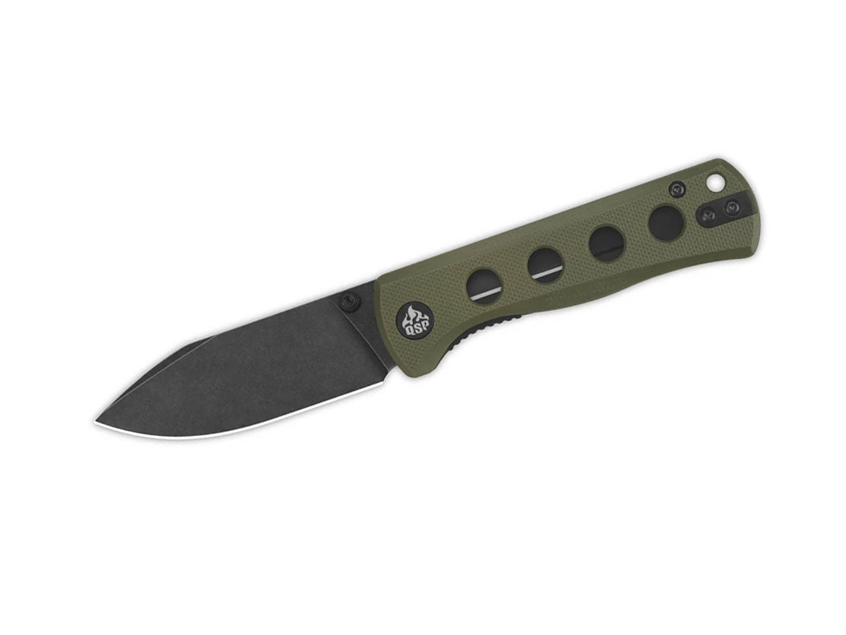 Qsp Canary Folder G-10 Stw Black QS150-F2 Olive Green
