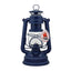 Feuerhand Hurricane Lanterna Baby Special 276 acciaio zincato blu cobalto