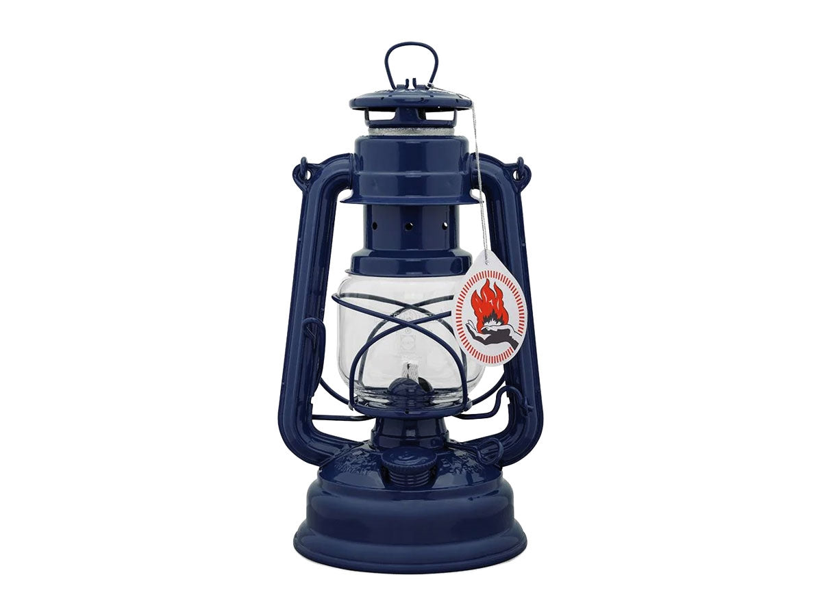 Feuerhand Hurricane Lanterna Baby Special 276 acciaio zincato blu cobalto