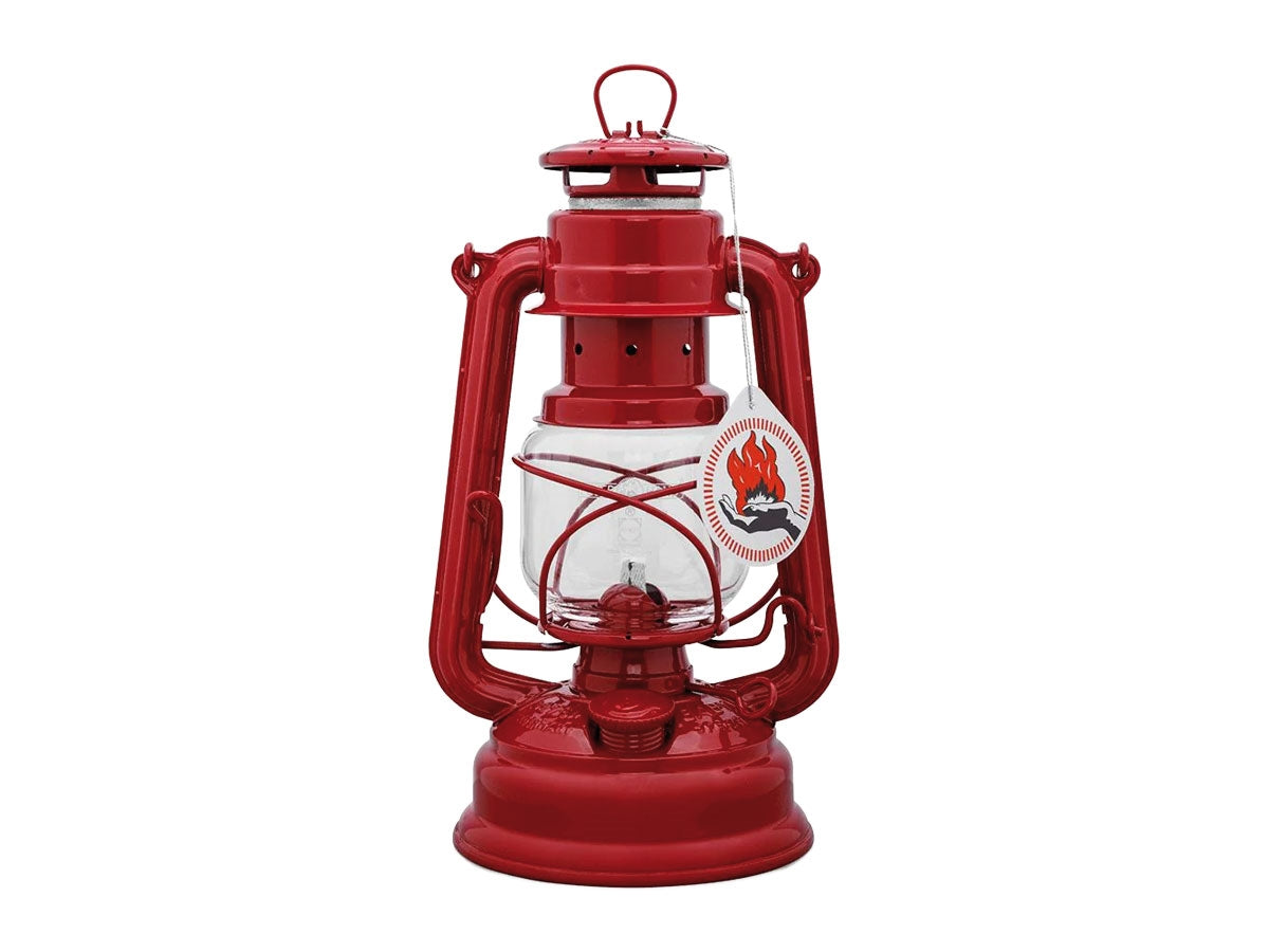 Feuerhand Hurricane Lanterna Baby Special 276 acciaio zincato rosso rubino