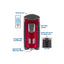 Xikar Accendisigari HP3 Inline Triple (573RD) Daytona Red - foto 2
