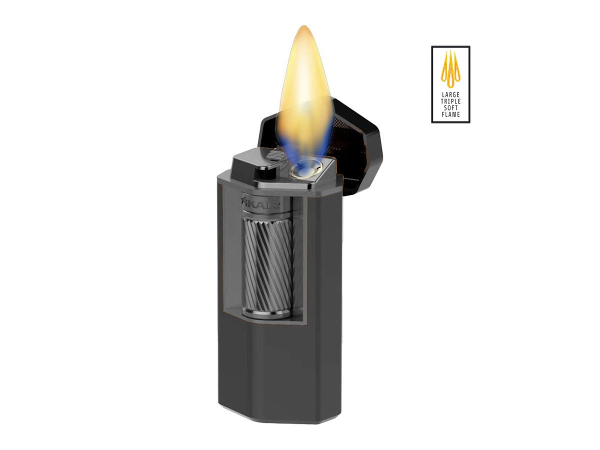 Xikar Accendisigari Meridian Triple Soft Flame (600GM) Gunmetal - foto 2