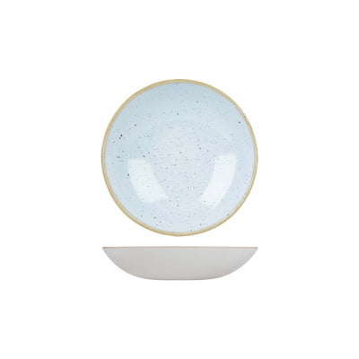Churchill Stonecast Azzurro Puntinato Piatto Fondo 18,2 cm 12 Pezzi