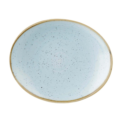 Churchill Stonecast Vassoio Ovale Azzurro 19,2x16,4 cm 12 Pezzi