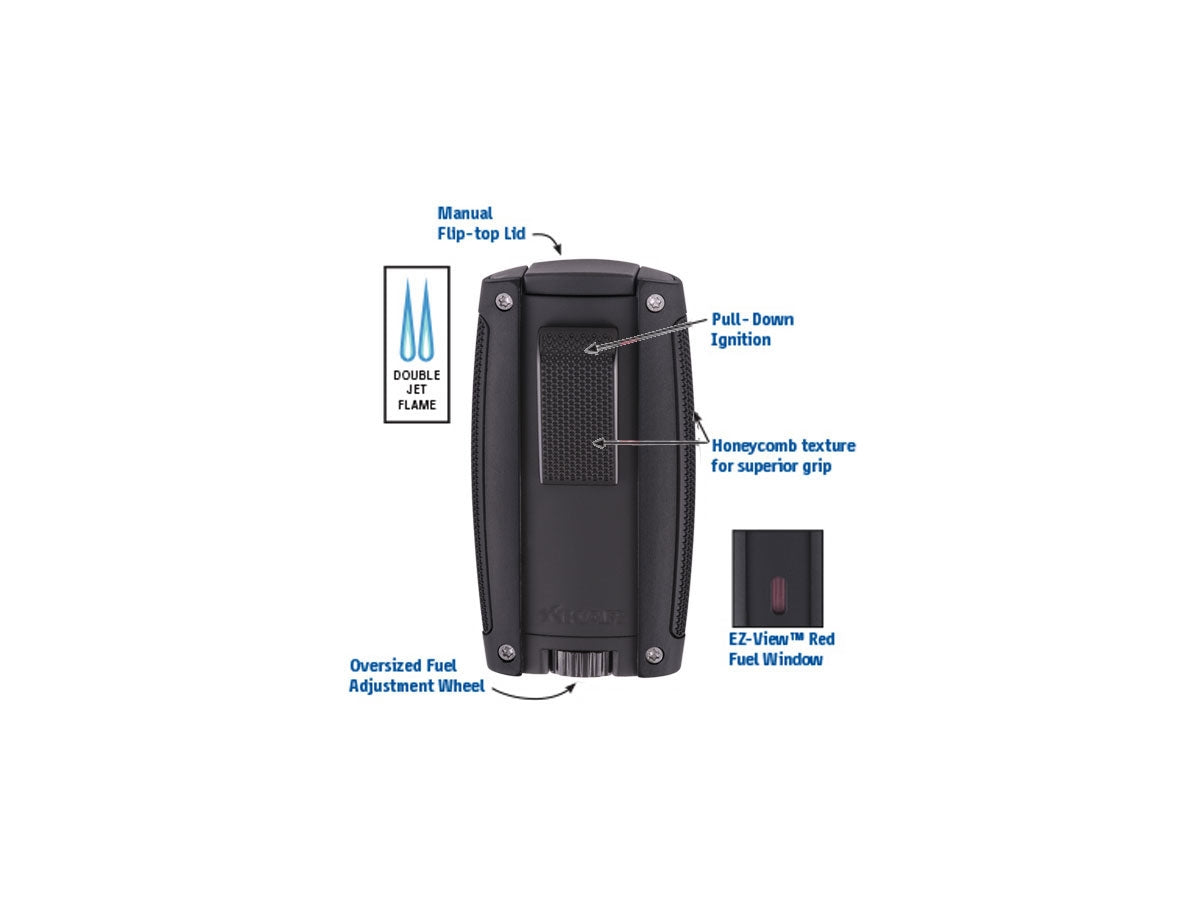 Xikar Accendisigari Turismo Double (558BK) Matte Black - foto 2