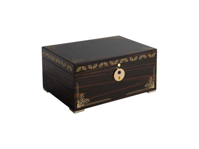 Humidor Supreme Umidificatore Oro Biometric Ebony Large HS-750EBO