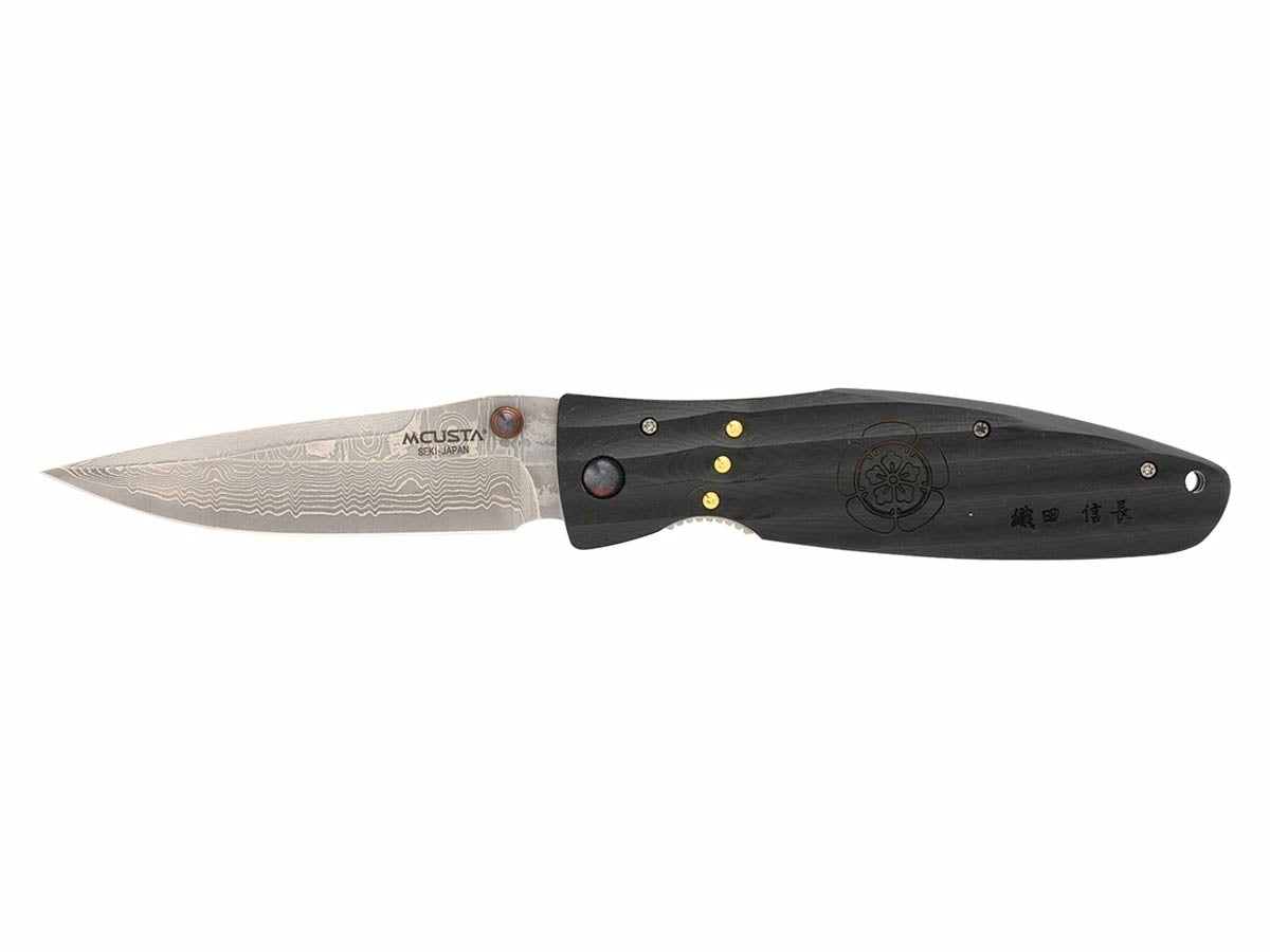 Mcusta Sengoku Oda Nobunaga Black Micarta Damascus MC-181D