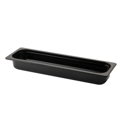 Vasca Gastronorm GN 2/4 in Policarbonato Nera 53x16,5 cm H 6,5 cm