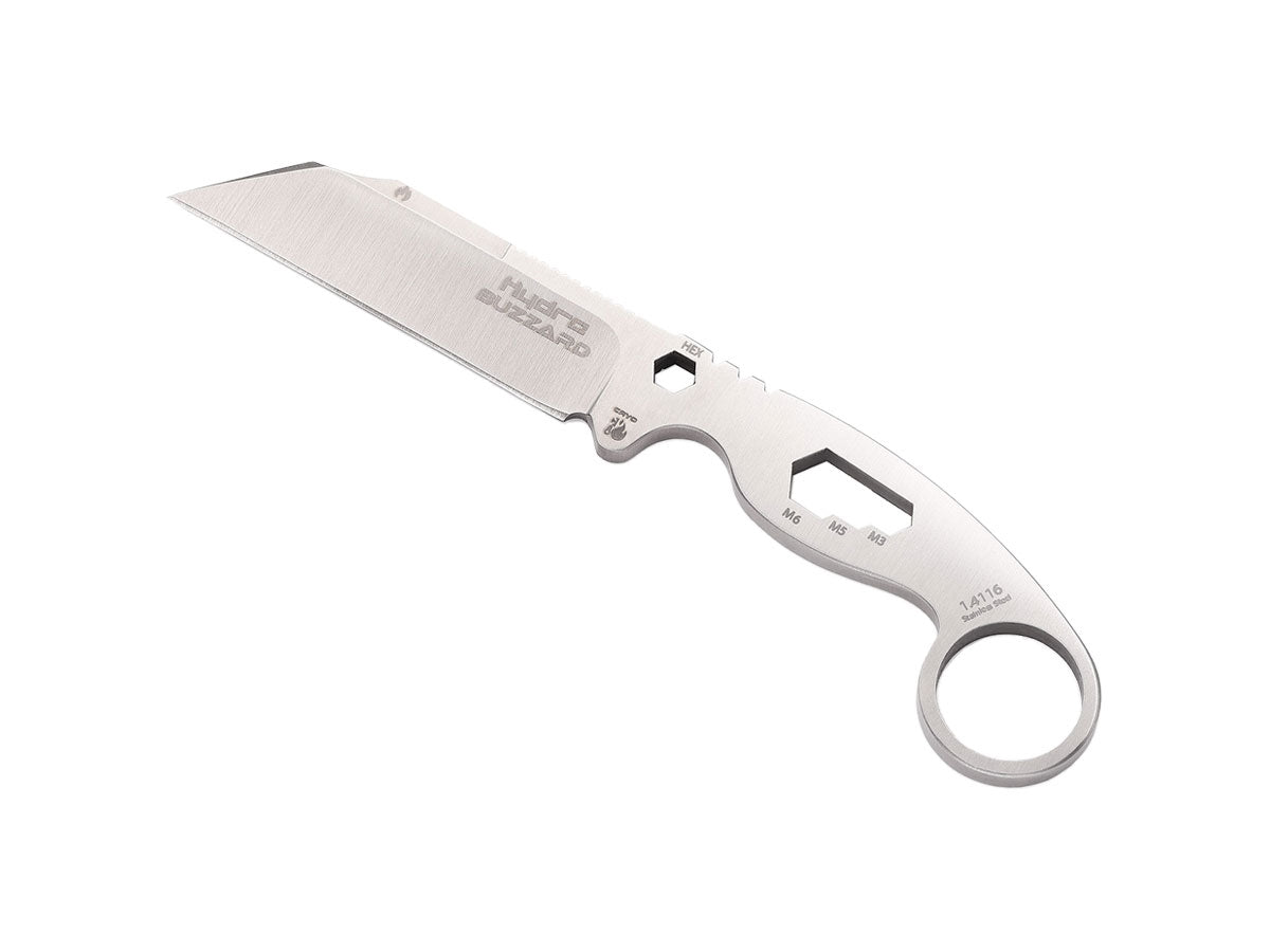 Hydra Knives Buzzard White Hawk HK-01-SBL Black Sheath
