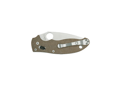 Spyderco Manix 2 Canvas Micarta CRUWEAR C101MPCW2 lama CPM CRU-WEAR, Sprint Run, Made in USA