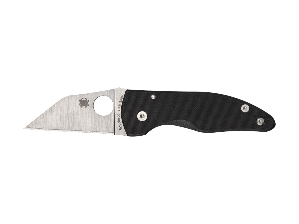 Spyderco MicroJimbo C264GP lama Wharncliffe CPM S30V 6,2 cm, manico G-10 nero