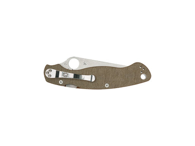Spyderco Military 2 C36MPCW2 dettaglio CruCarta canvas Micarta e lama CPM CRU-WEAR