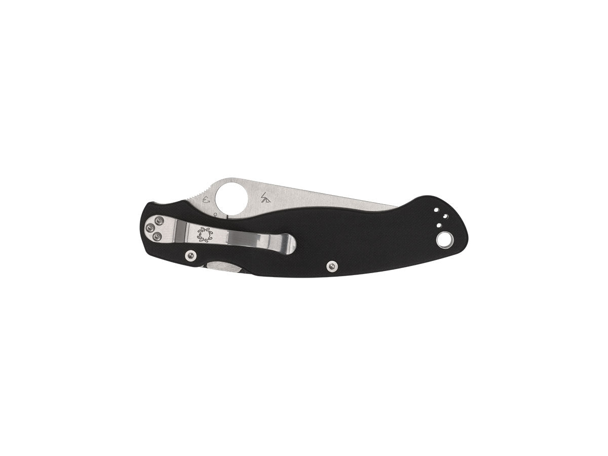 Spyderco Military 2 C36GPS2 dettaglio lama combo e clip 4 posizioni Made in USA